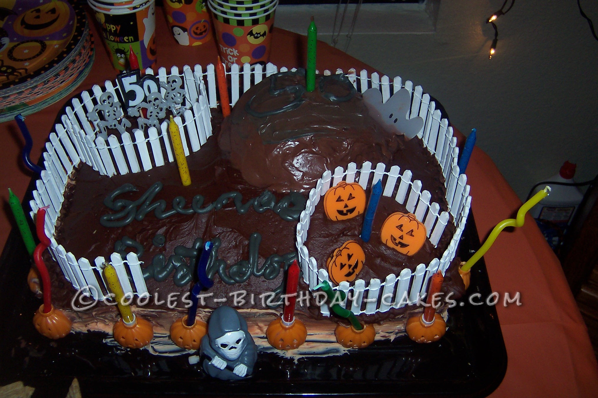 Scary Halloween Birthday Cake