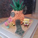 Sponge Bob's Pineapple House Birthday Cake
