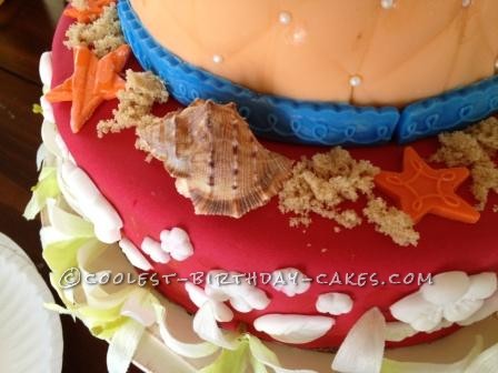 Coolest Stitch on the Beach Birthday Cake