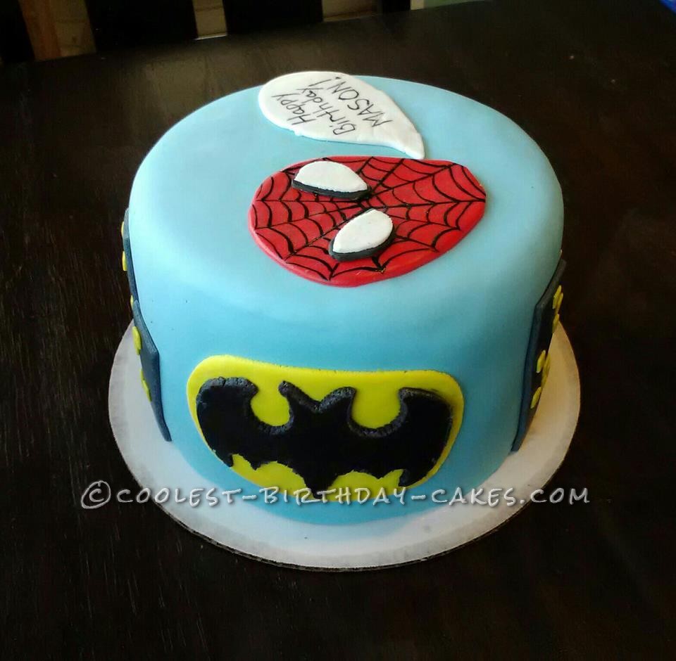 Super Hero Personalized Birthday Cake