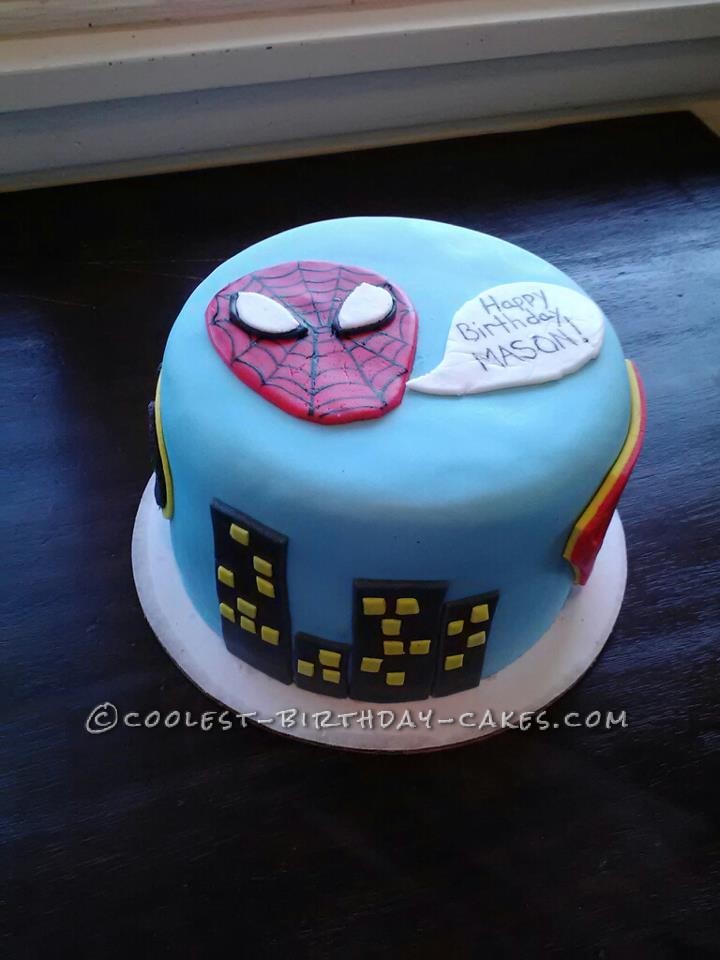 Super Hero Personalized Birthday Cake