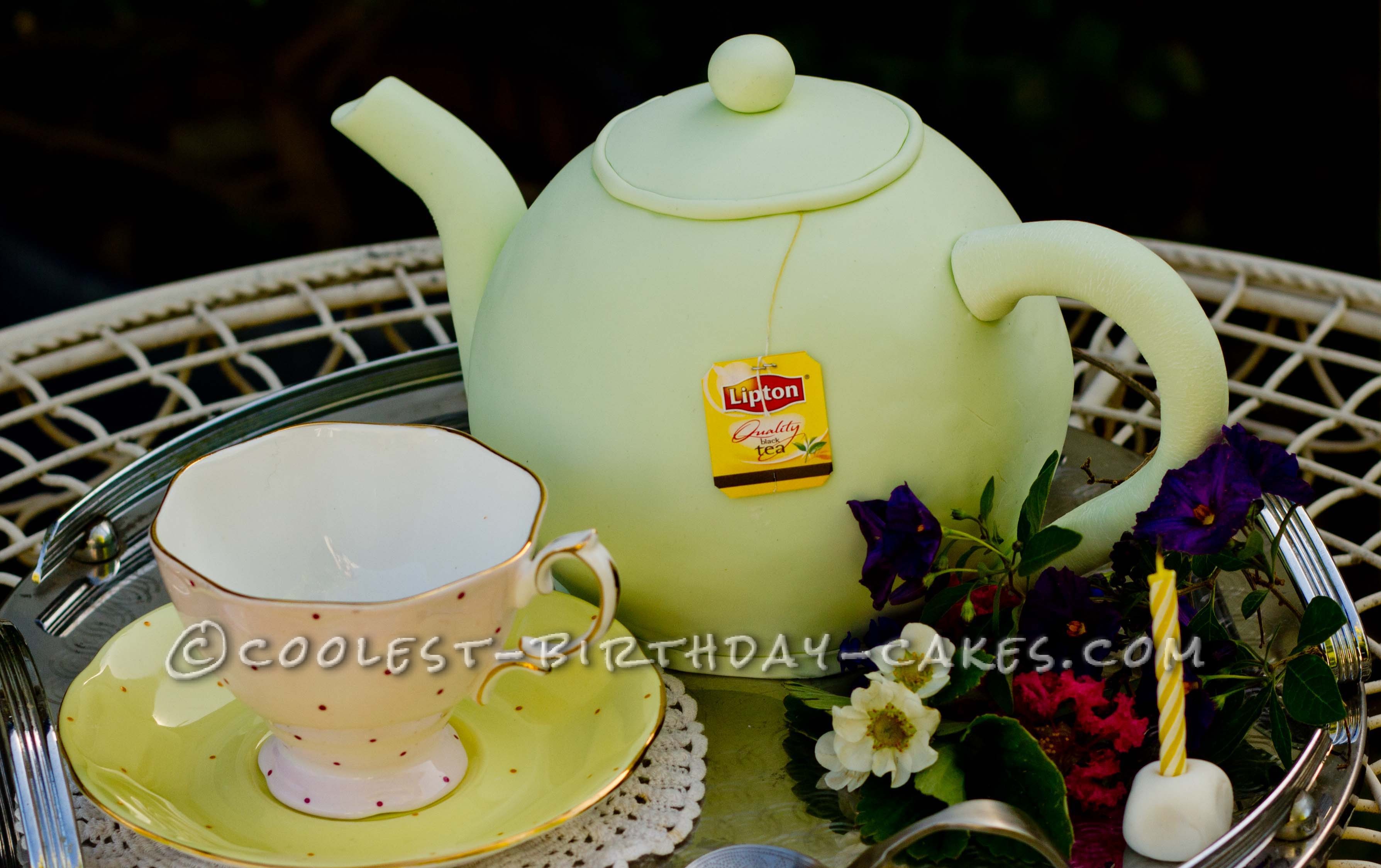 Coolest Tea Pot Birthday Cake