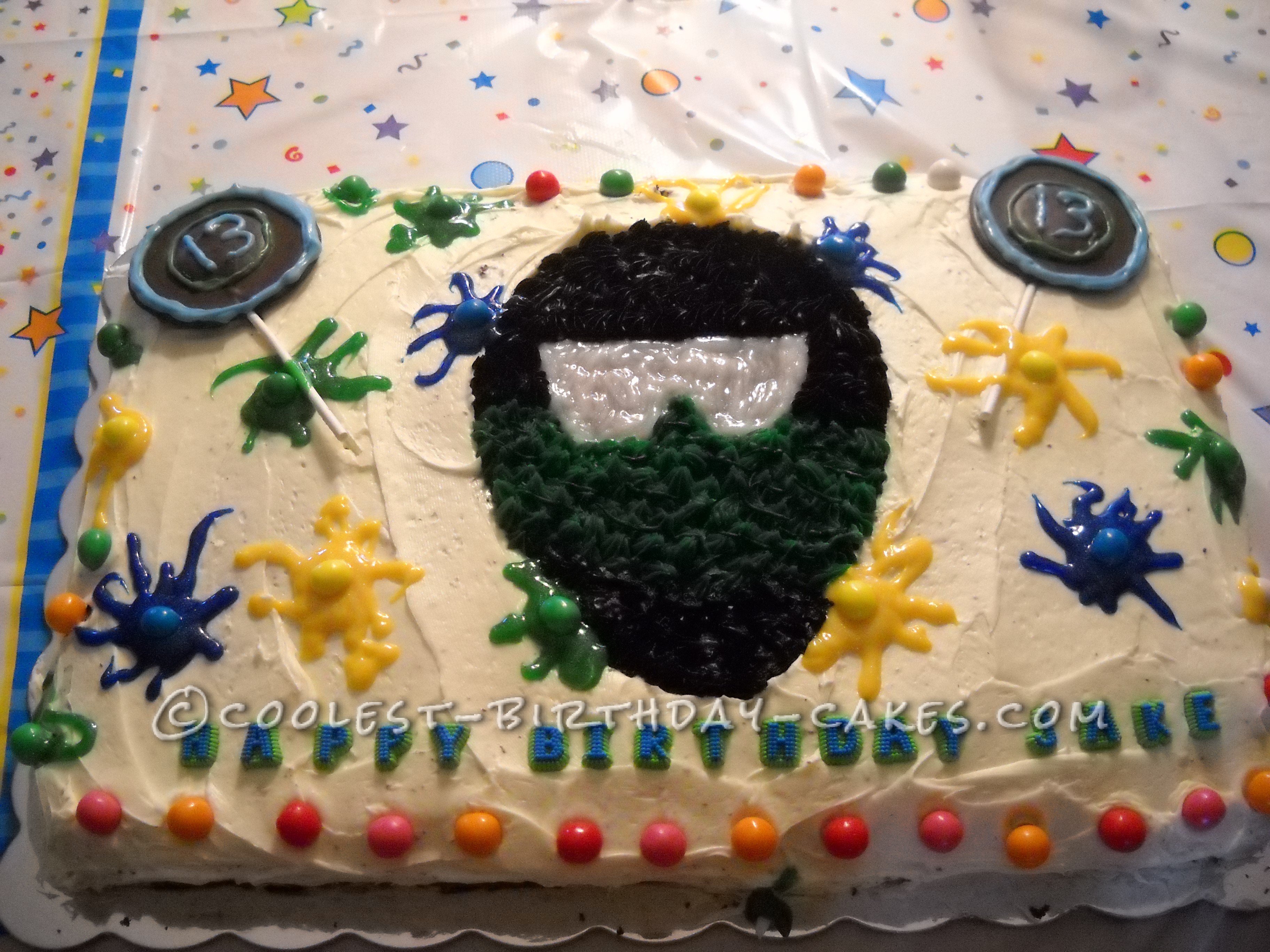 Best Paintball Splat Birthday Cake