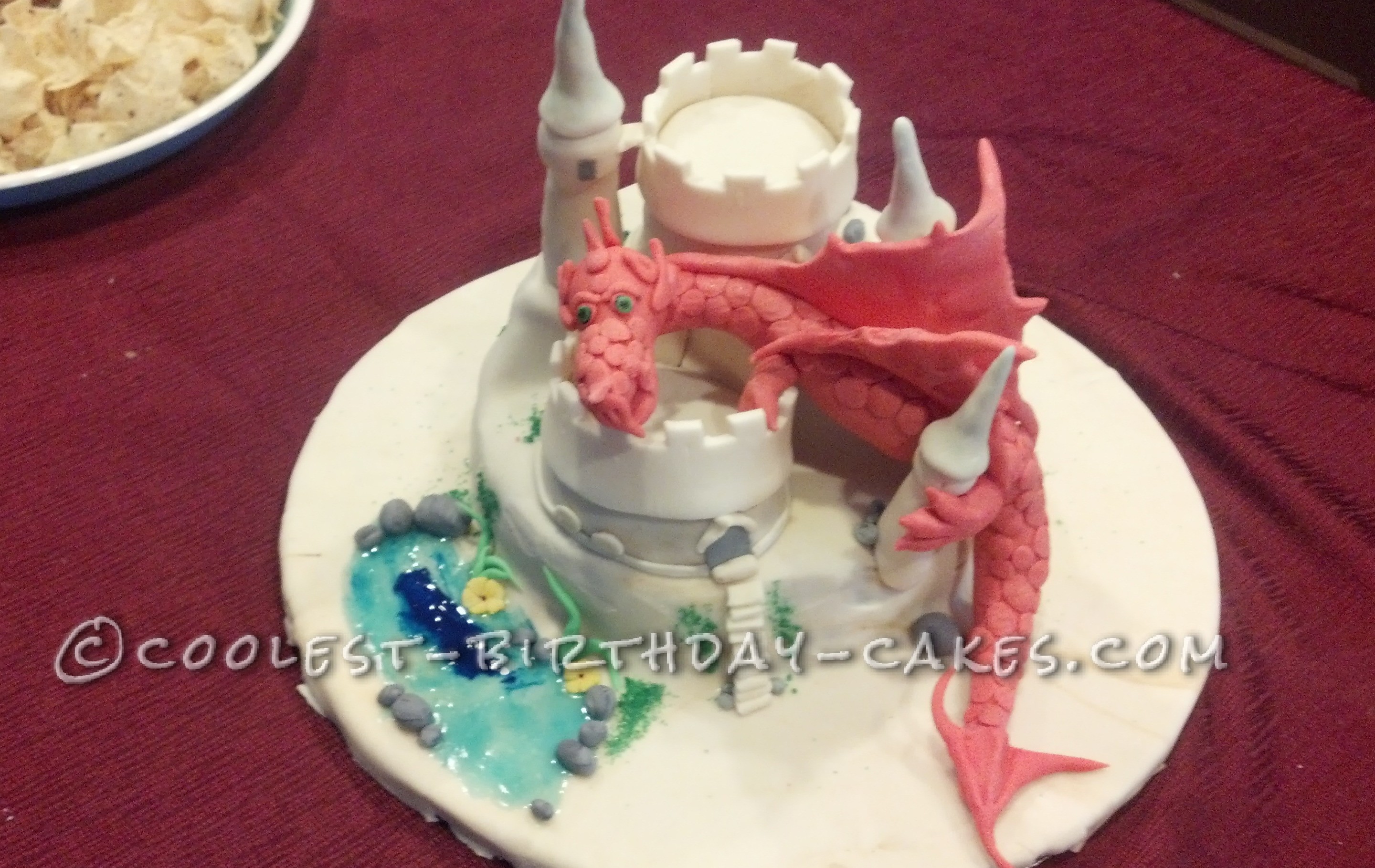 Cool Dragon Slayer Birthday Cake