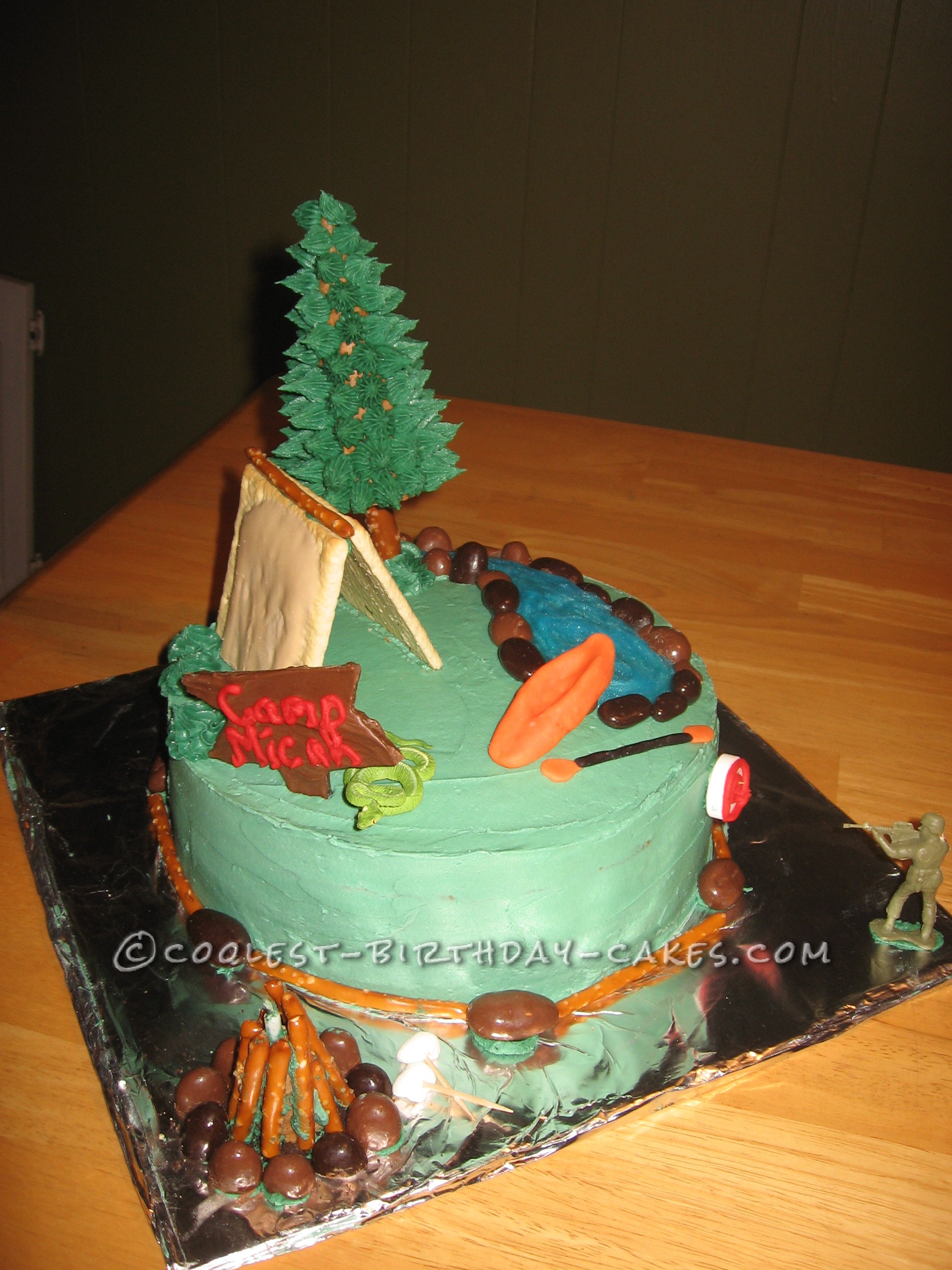 You-Can-Do-It Camping Cake