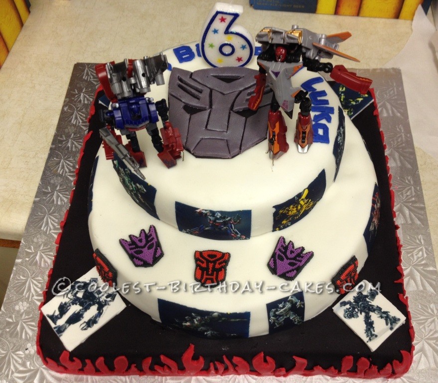 Cool Transformers Mega Birthday Cake