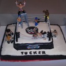 Cool WWE Wrestling Cake made with Buttercream Icing