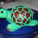 3D Turtle Cake that Looked Almost Real to my 3yr Old