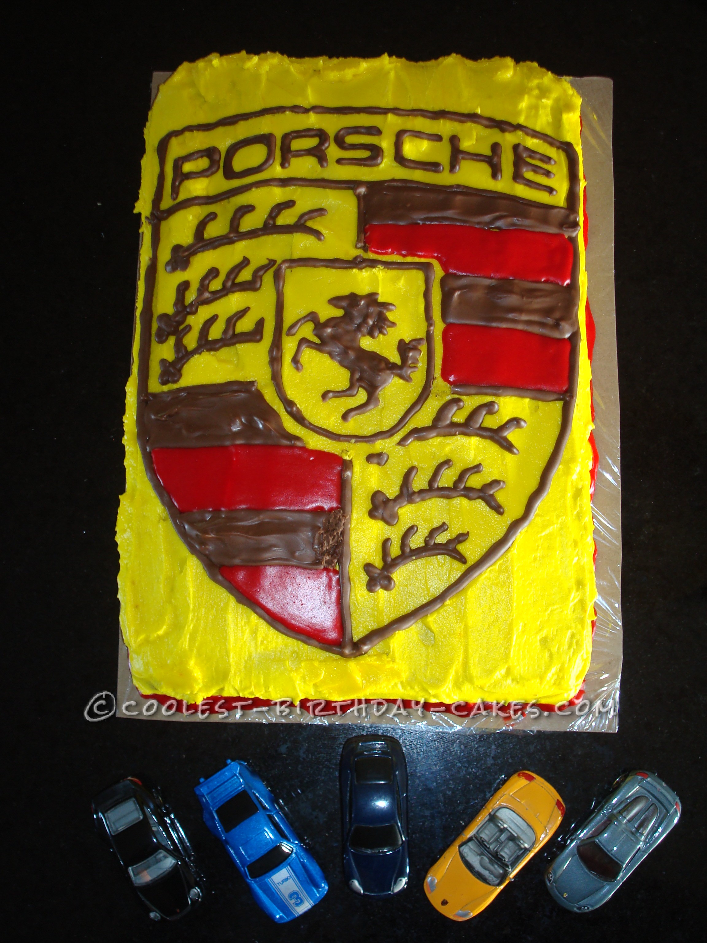 Coolest Porsche Logo cake