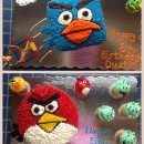 Angry Birds Cakes: Red Bird, Ice Bird and Cupcakes