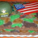 Army Helmet Cake