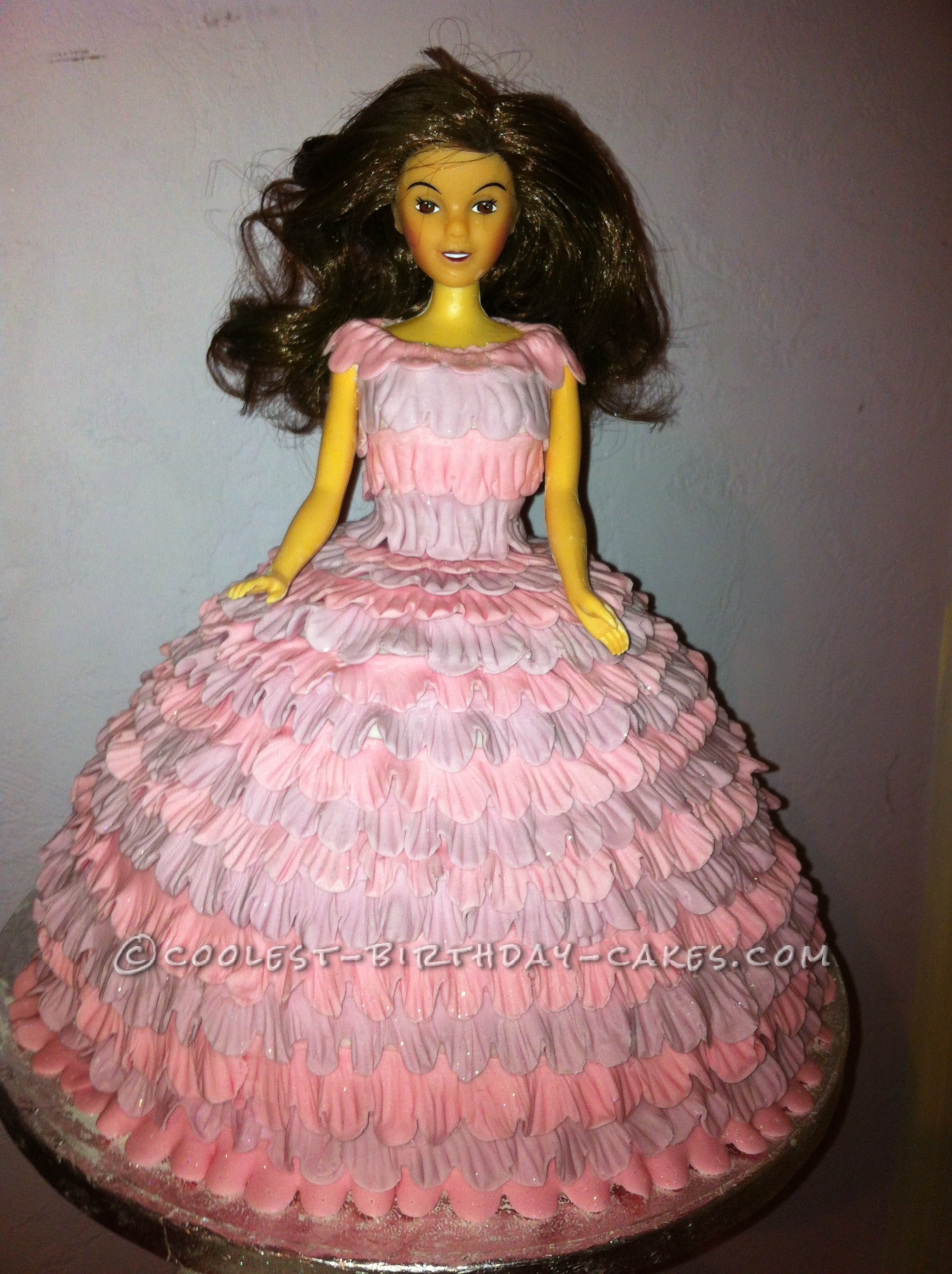 Cool Ball Gown Doll Birthday Cake