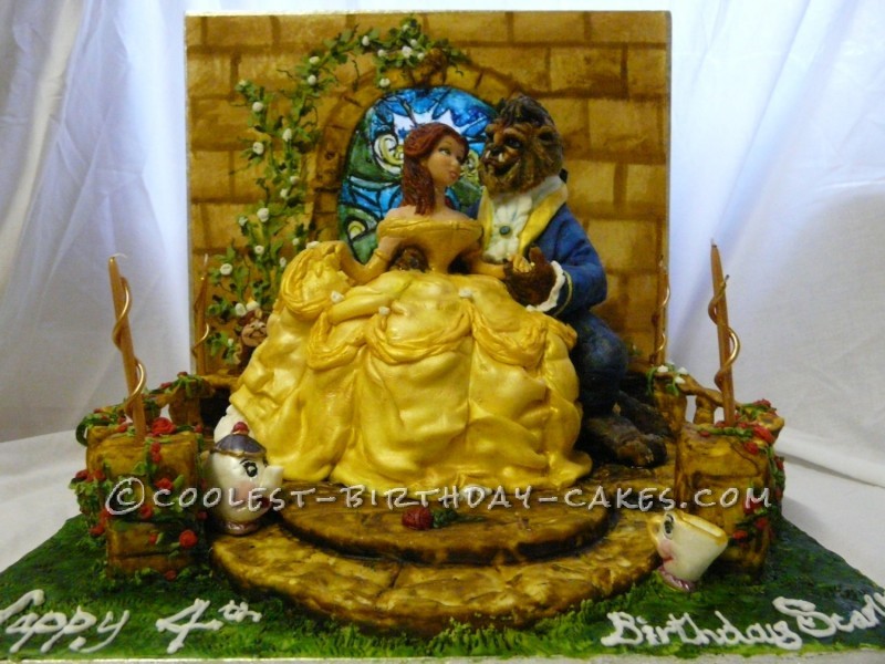 Princess Belle Beauty and the Beast Cake