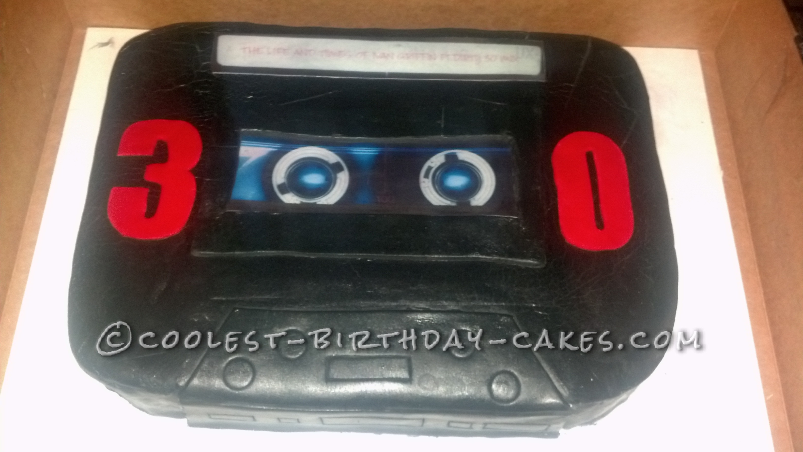 Cool Cassette Tape Cake