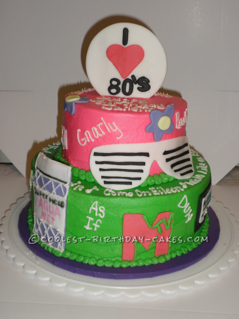 Cool 80's Theme Cake