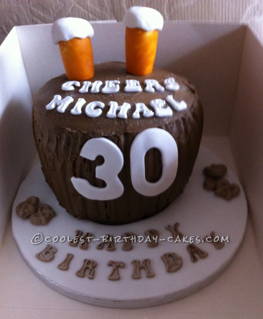 Coolest Barrel Birthday Cake