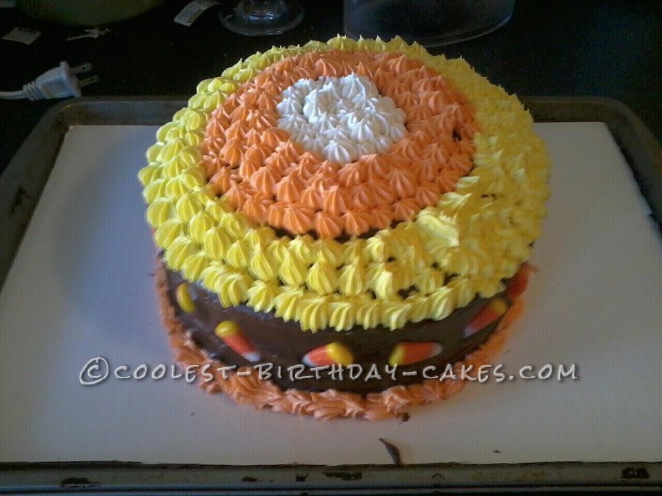 Coolest Candy Corn Cake