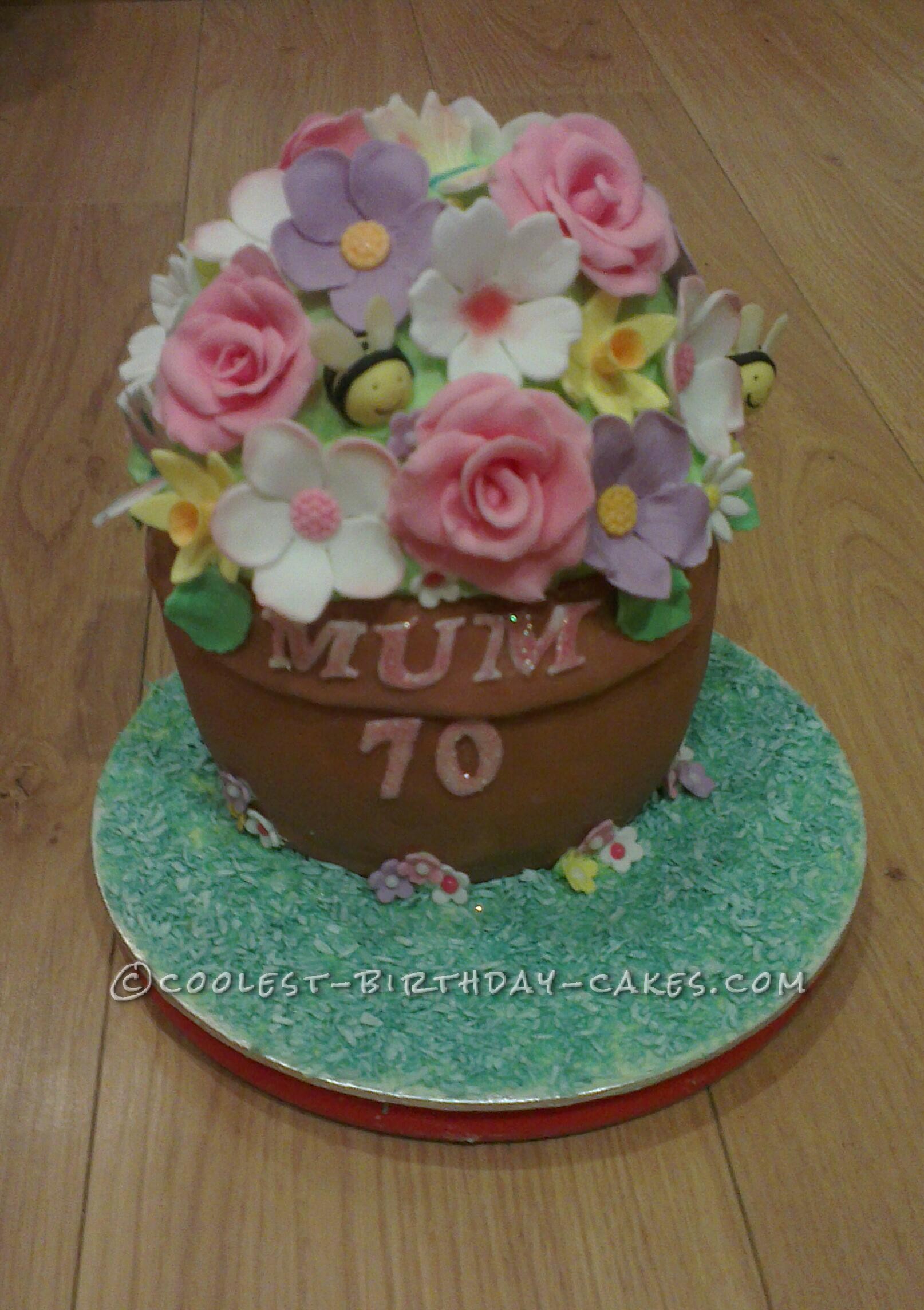 Coolest Flowerpot Birthday Cake