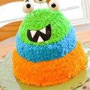 Coolest Googly Eyed Monster Cake!