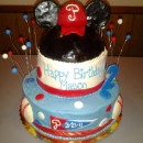 Coolest Homemade Mickey Mouse Phillies Cake