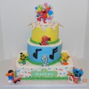 Coolest Sesame Street Band Birthday Cake