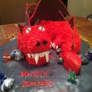 Cool Dragon Cake for a Ninja Birthday Party