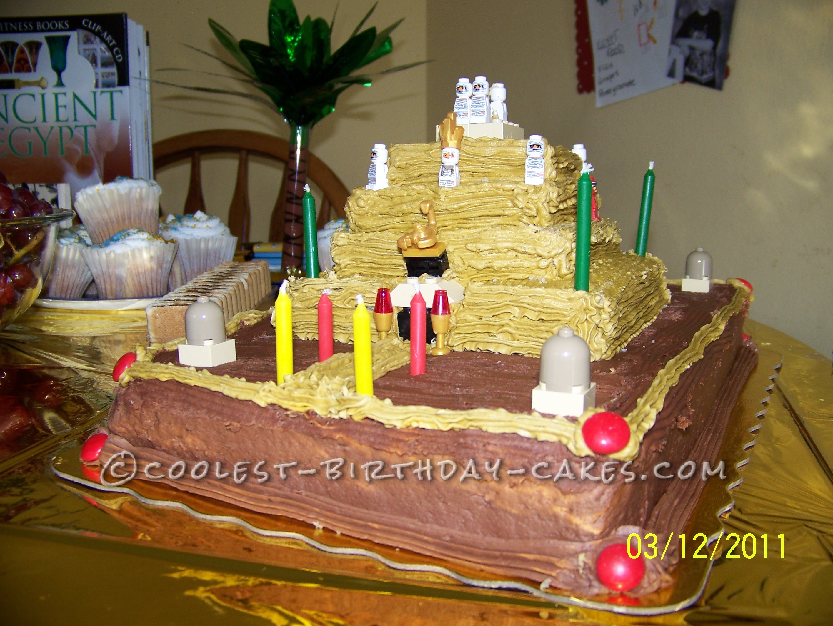 Egyptian Pyramid Birthday Cake