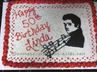 Elvis Birthday Cake