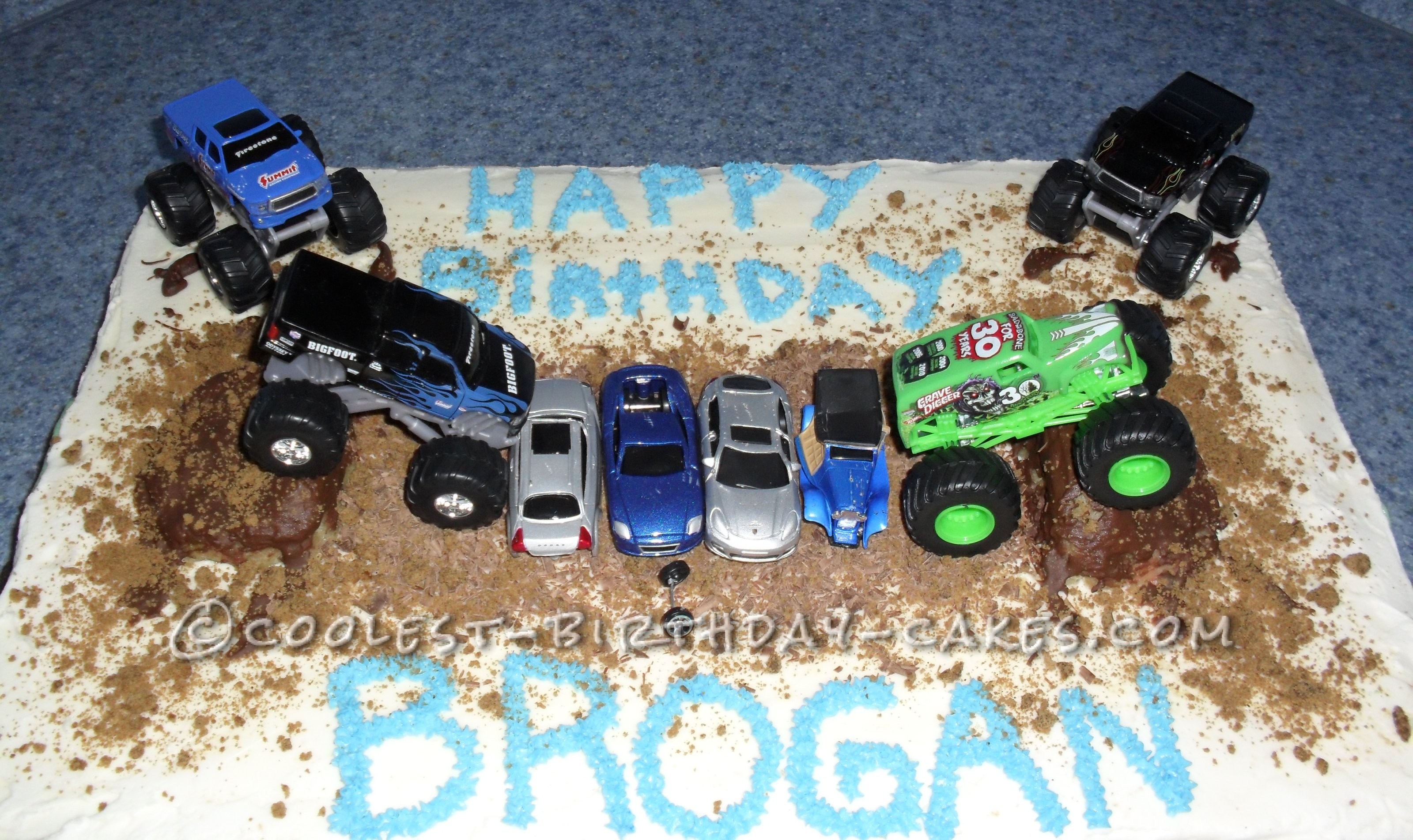 Cool Monster Truck Cake for Future Driver