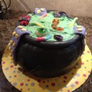 Halloween Cauldron Cake