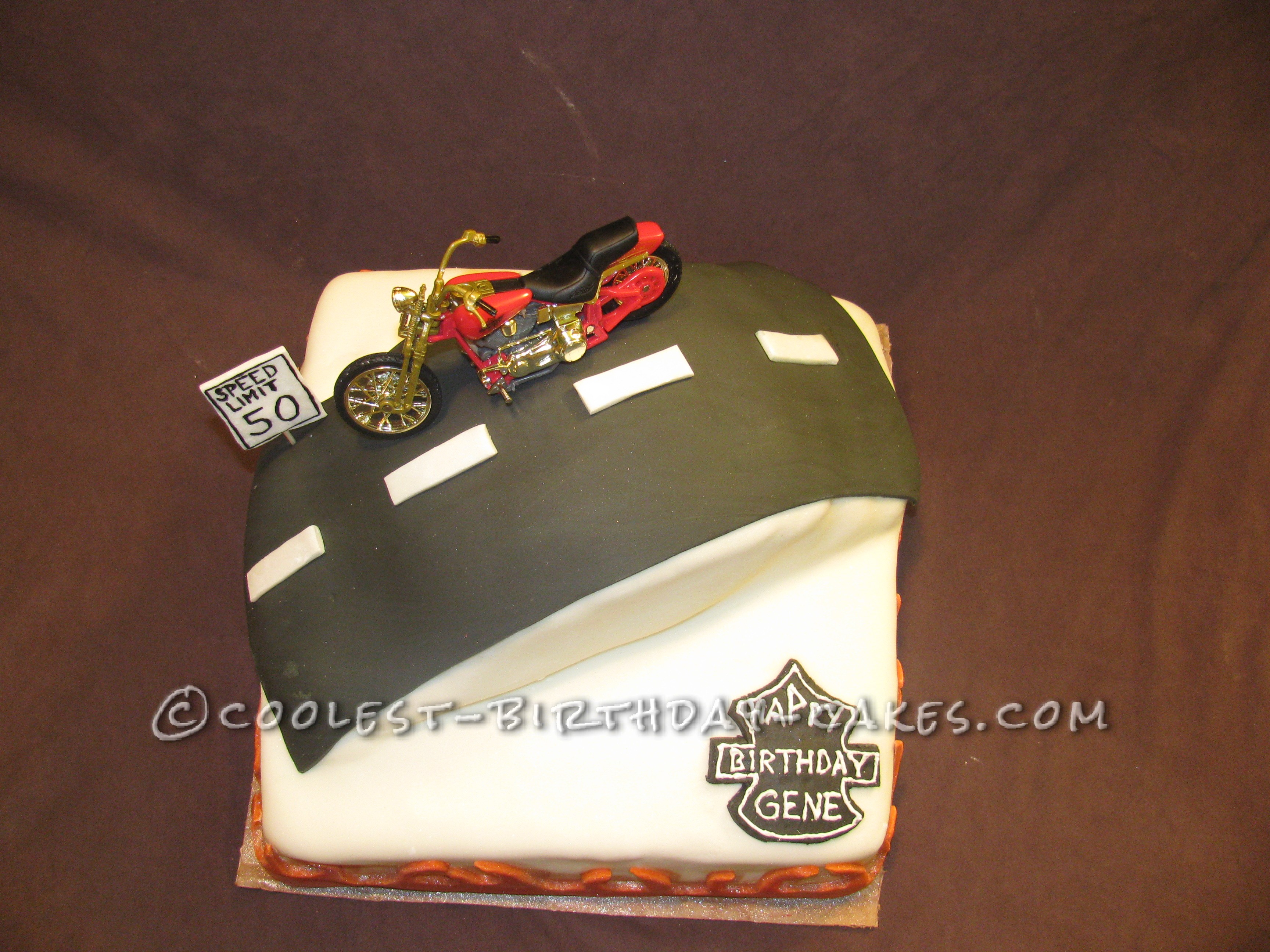 Cool Harley Davidson Birthday Cake