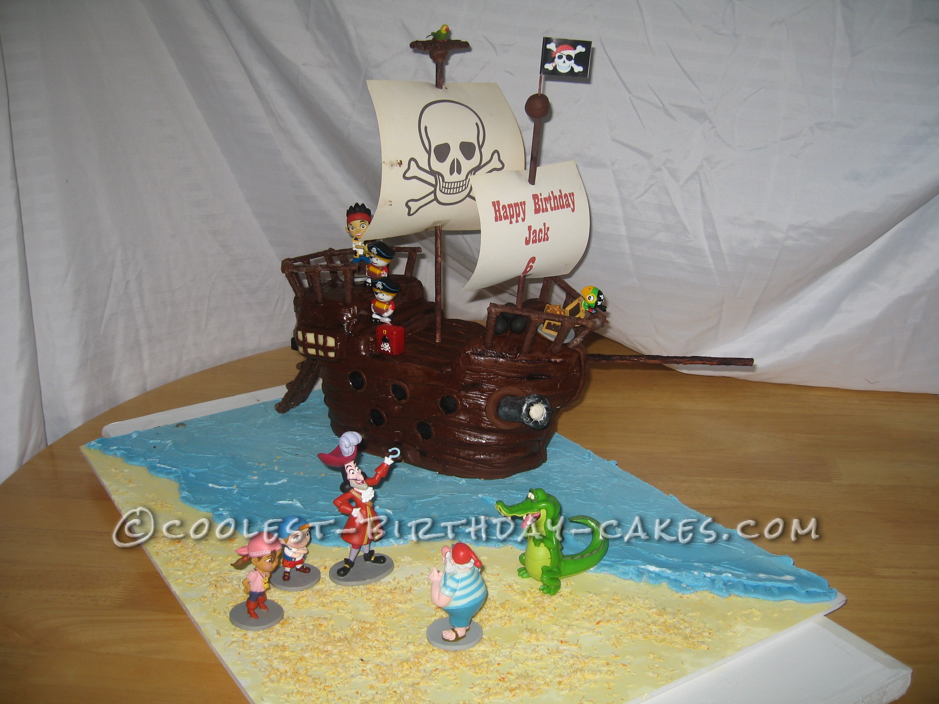 Jake and the Neverland Pirates Ship Cake