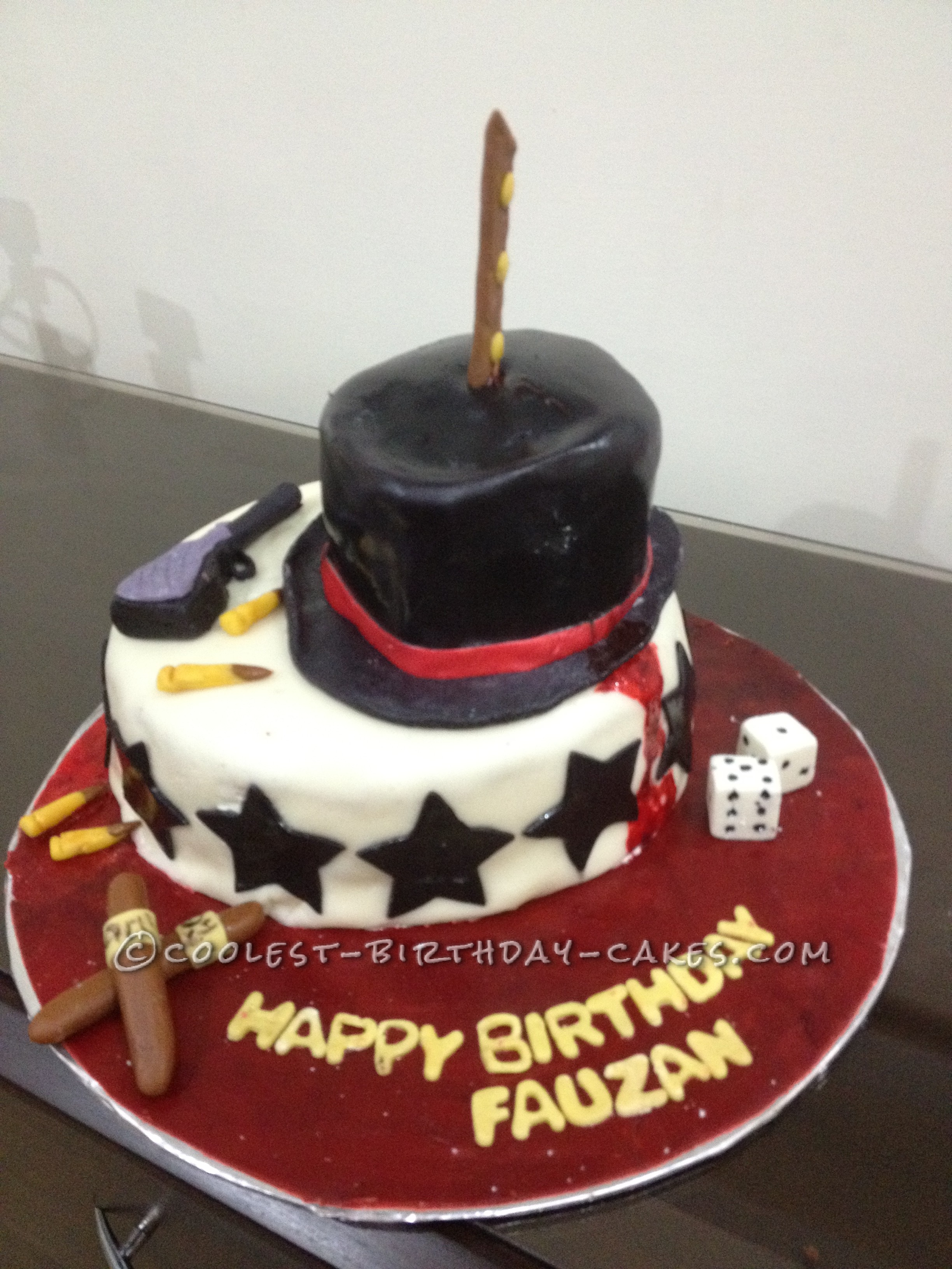 Coolest Mafia Birthday Cake