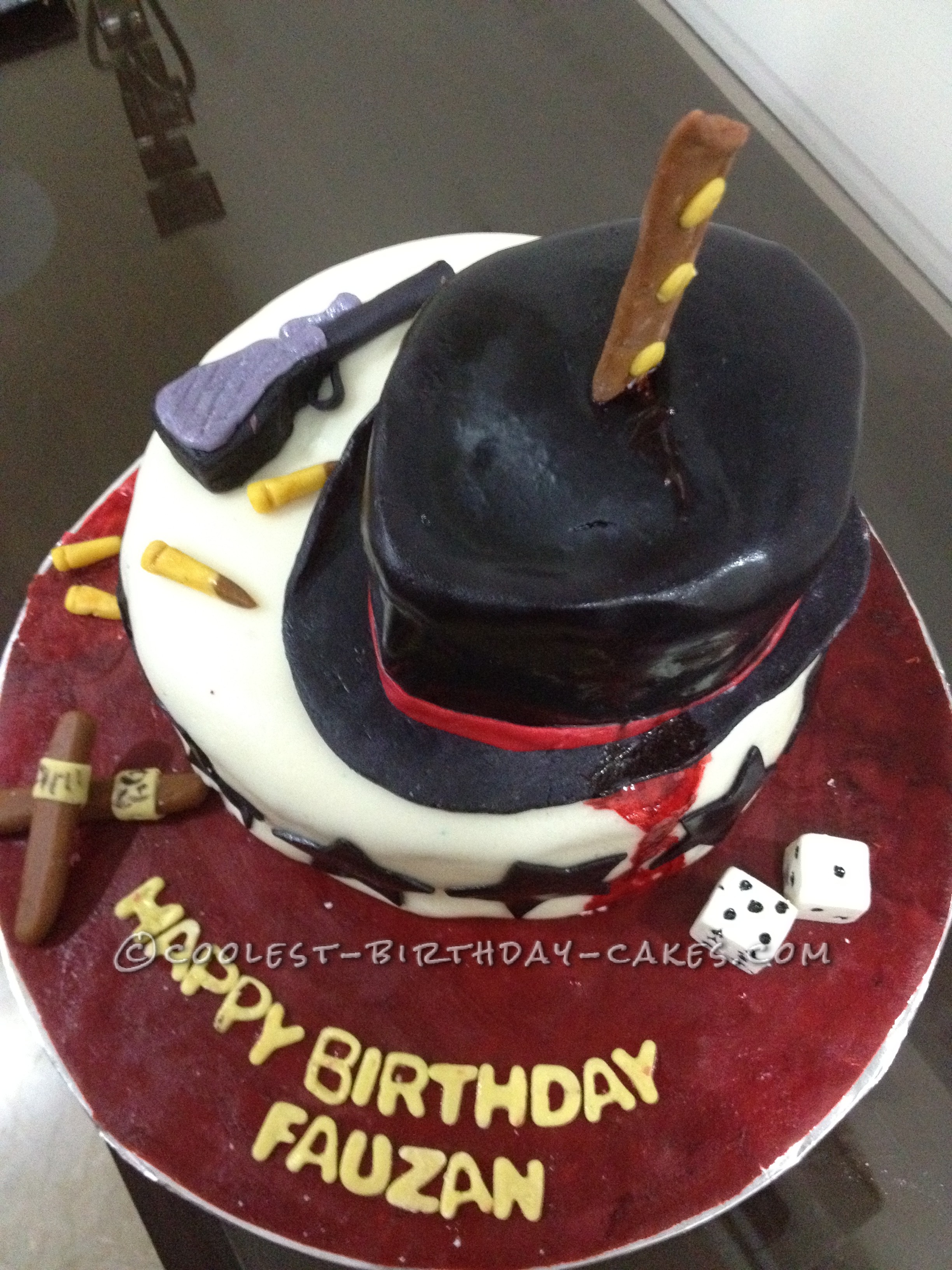 Coolest Mafia Birthday Cake