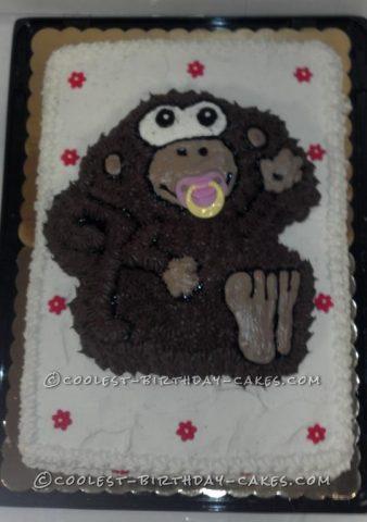 Cool Monkey Baby Shower Cake