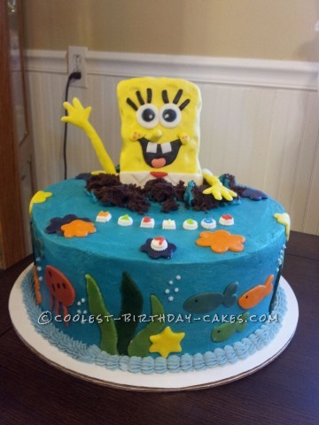 Spongebob Surprise Birthday Cake