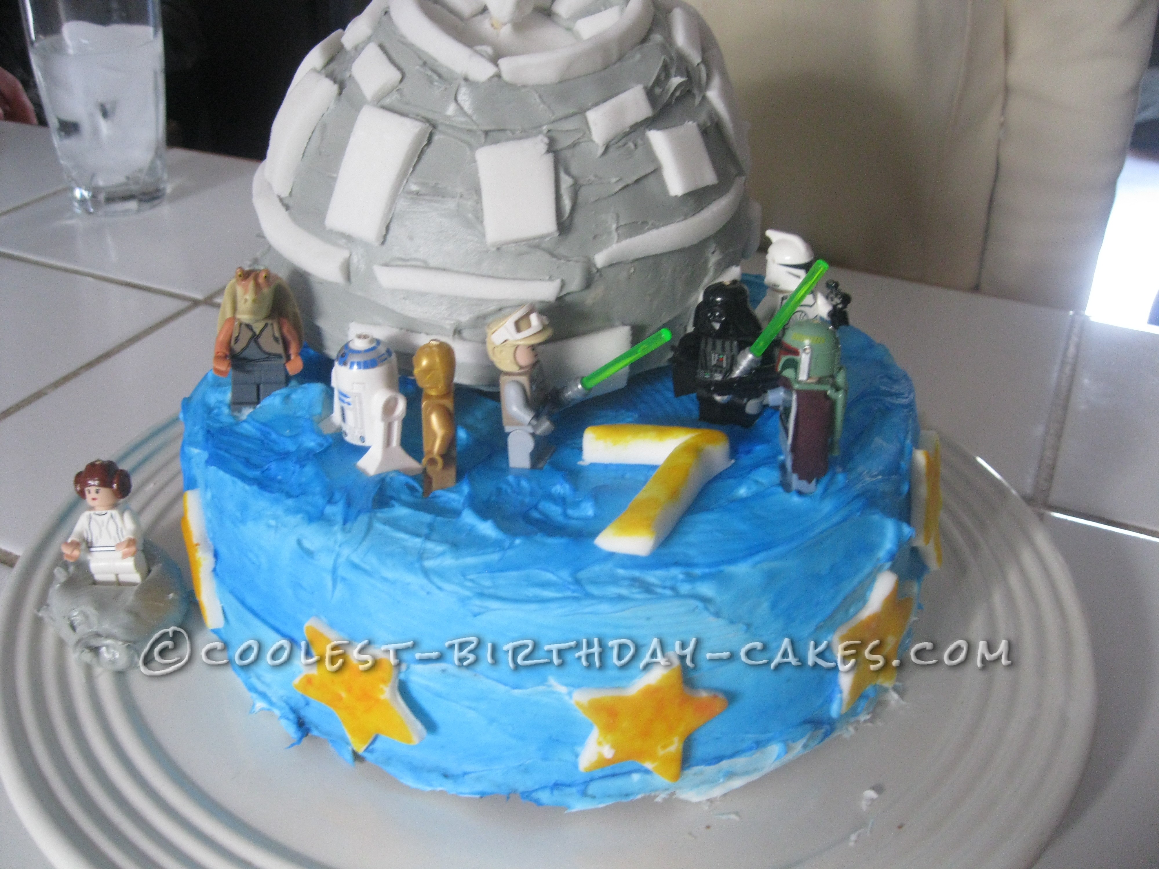 Star Wars Death Star Birthday Cake for my 'Lil Skywalker