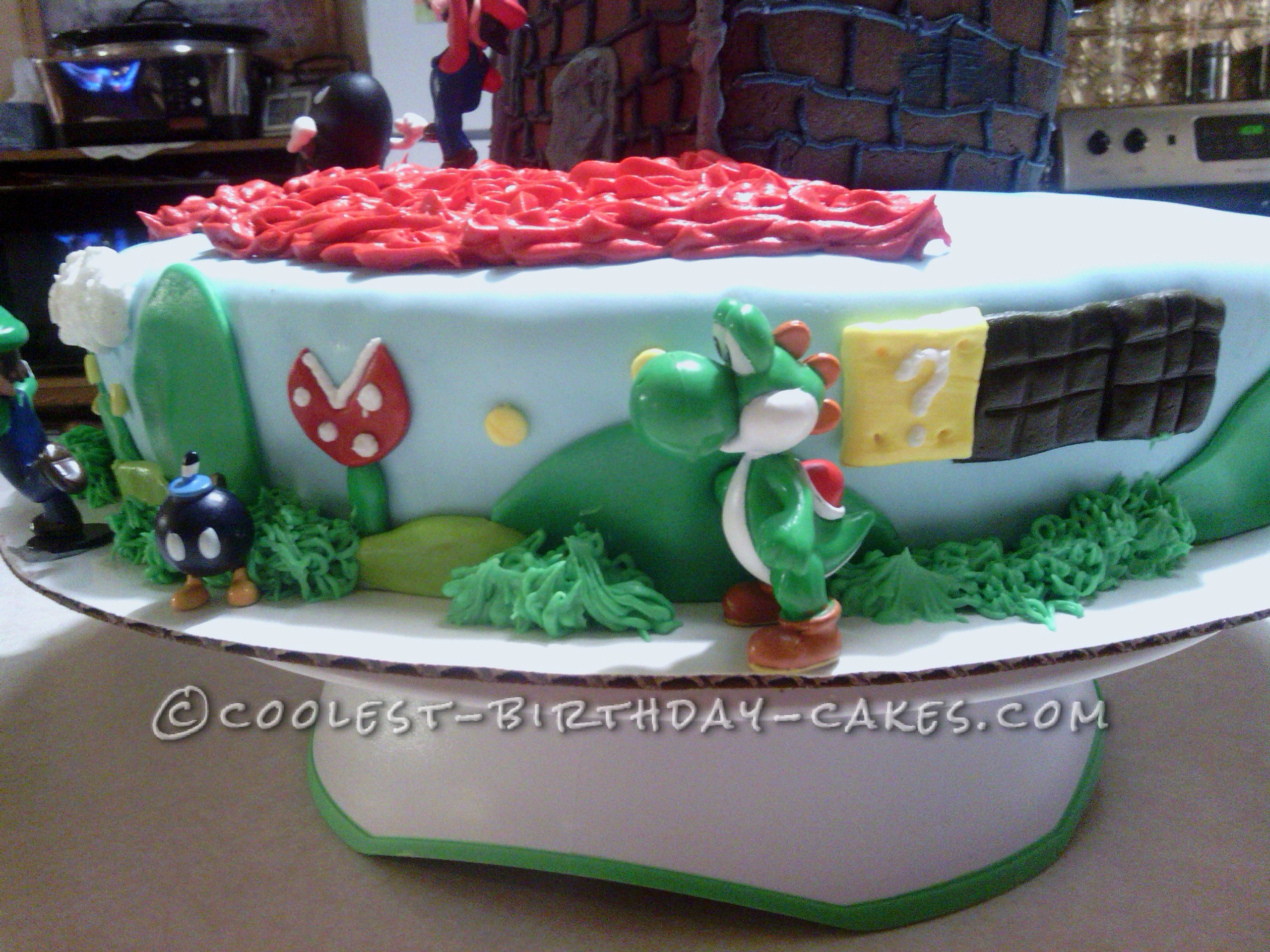 Super Mario Wii Birthday Cake