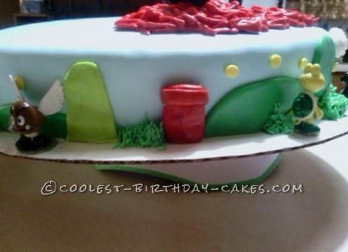 Super Mario Wii Birthday Cake