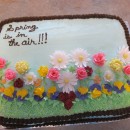 Homemade Spring Flowers Cake That Raised $600!