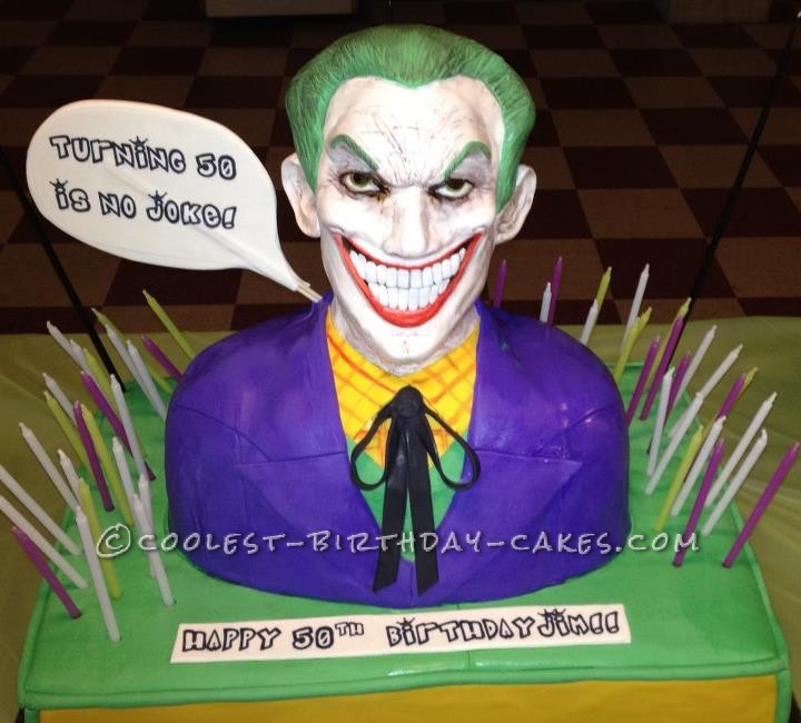 The Joker 50th Birthday Cake