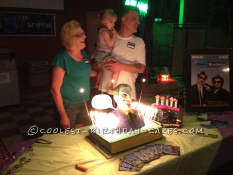 Joker 50th Birthday Cake