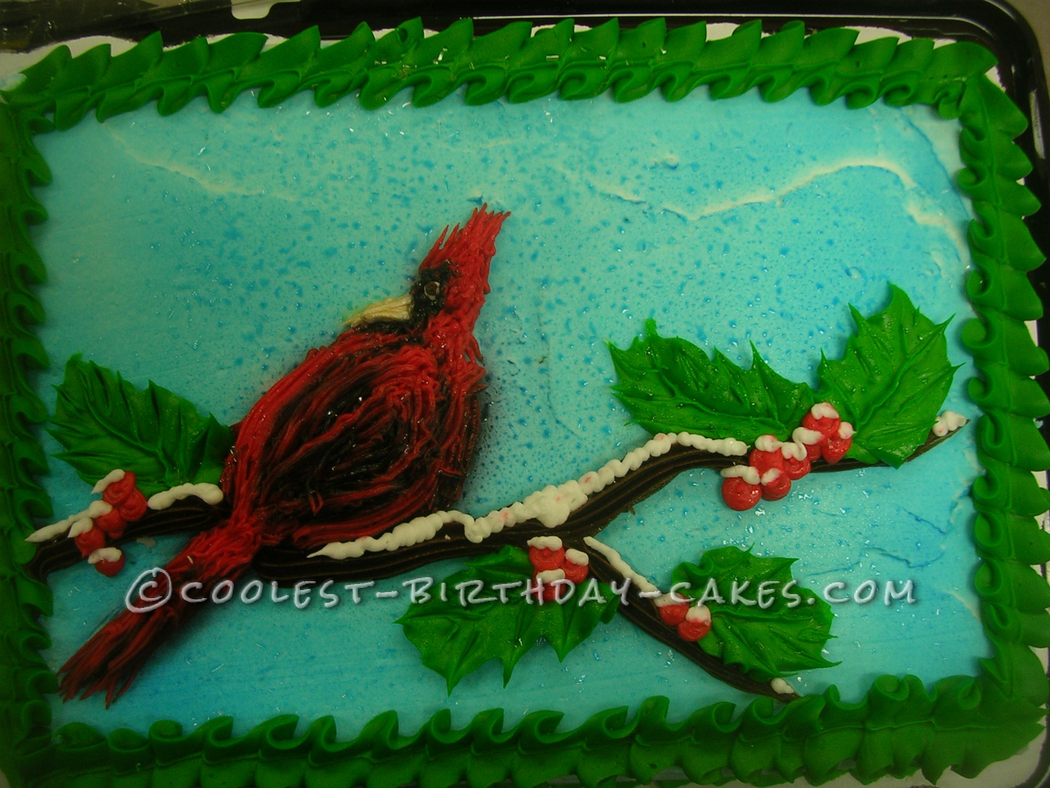 What's Christmas Without a Red Cardinal Cake?