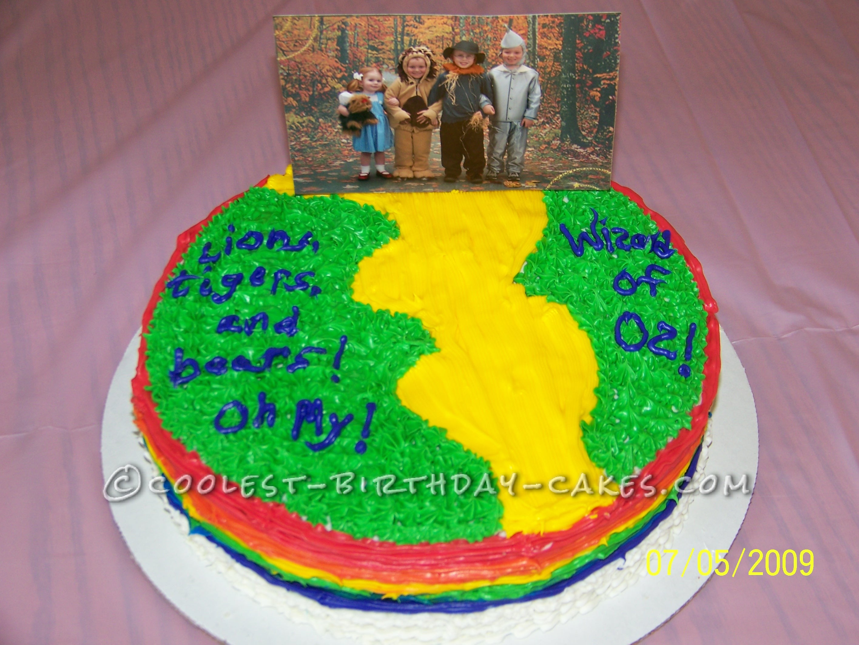 Wizard of Oz Yellow Brick Road Cake