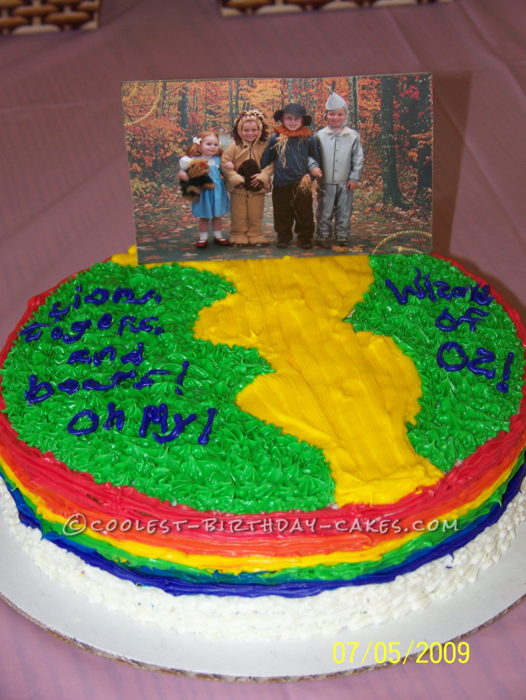 Wizard of Oz Yellow Brick Road Cake