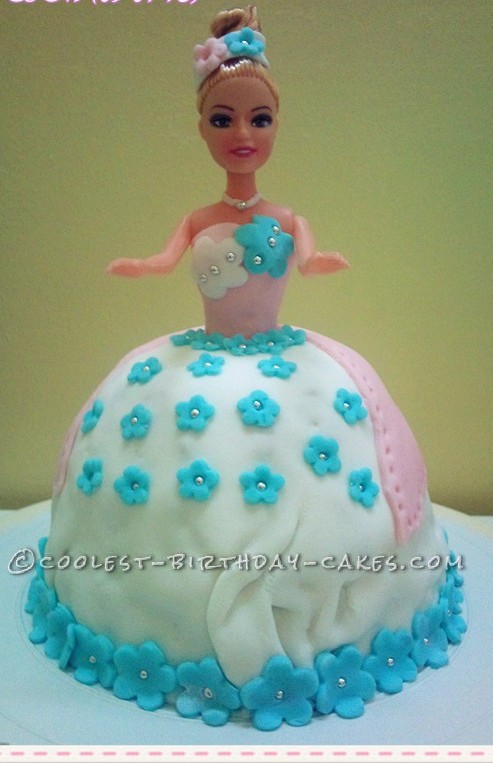 Coolest Fondant Barbie Doll Cake