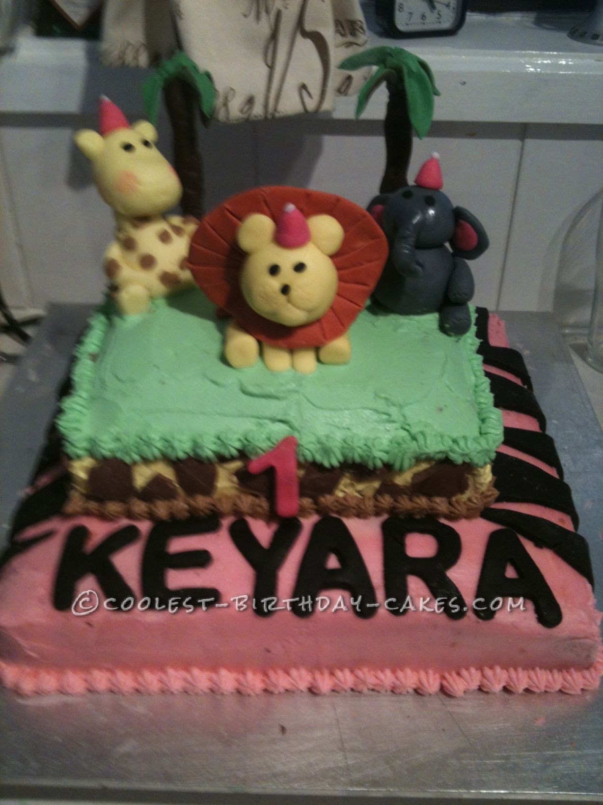 Cool African Jungle Safari Birthday Cake