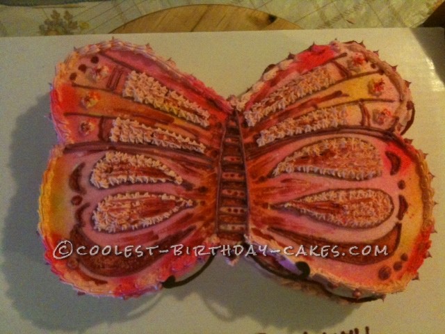 Beautiful Butterfly Cake