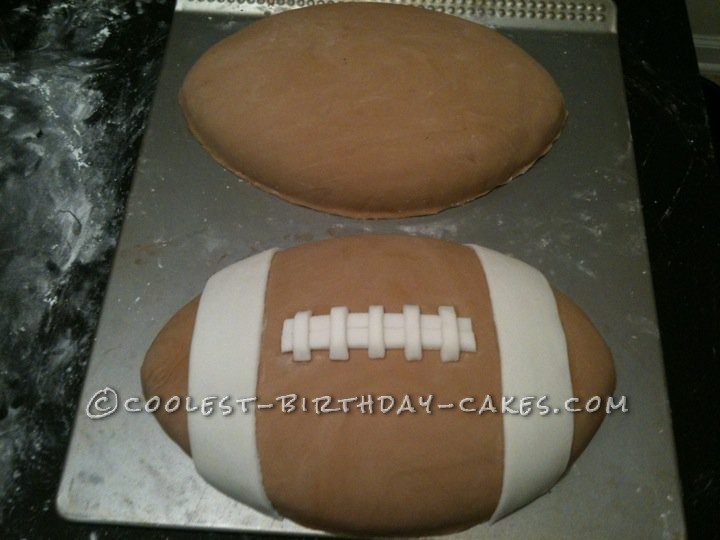 Coolest Football Field and Football Birthday Cake