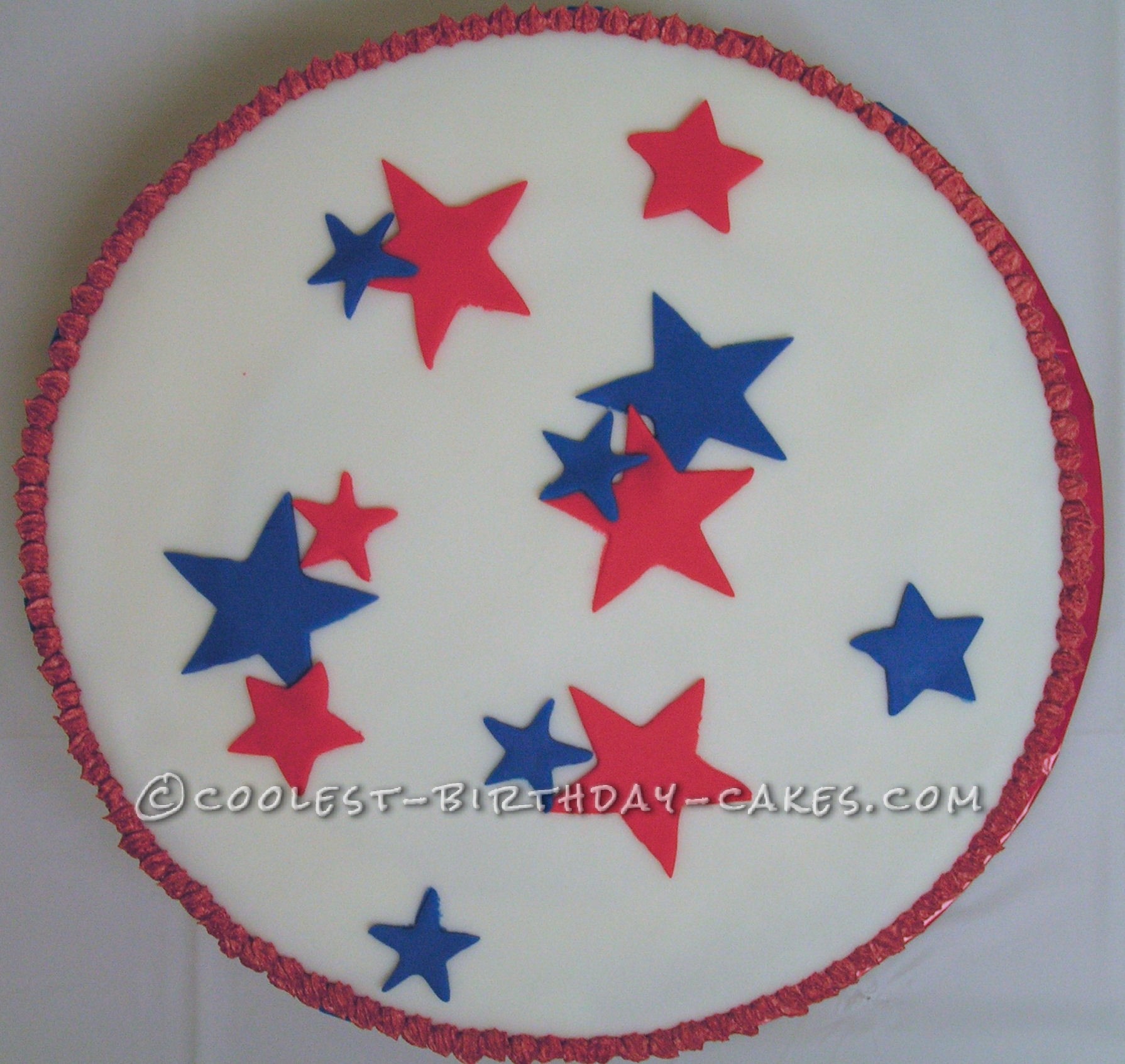 Coolest Patriotic Flag Cake